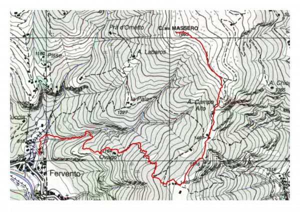 mappa cartinaCima Massero 